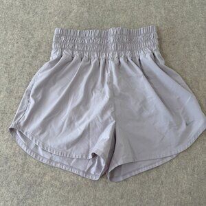 Nike Women’s Dri‑FIT High‑Waist Gray Athletic Running Training Shorts M